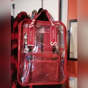 NWOT Clear large Steve Madden Backpack